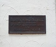 Father Garcés Memorial Hall marker
