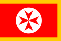 Flagge der Galeeren des Stephansordens: Rot auf Weiß