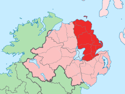 Location of County Antrim