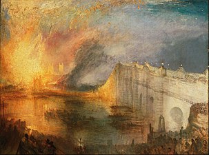 The Burning of the Houses of Lords and Commons, 16th October, 1834, c. 1835, oil on canvas, Philadelphia Museum of Art