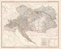 „Karte des österreichischen Staat's“ in einem Atlas 1848