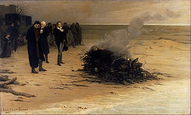 Louis Edouard Fournier The Funeral of Shelley 1889