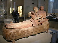 Louvre, Sarcophagus of the Spouses, Cerveteri, 520BCE