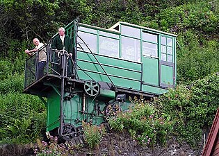 cars of the Lynton and Lynmouth Cliff Railway