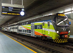 A TSR train at Milano Porta Venezia railway station