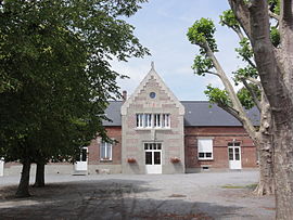 The town hall of Montigny-en-Arrouaise