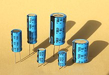 Radial or single-ended aluminum electrolytic capacitors