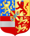 Coat of arms of William the Silent as Prince of Orange from 1544 to 1582, and his eldest son Philip William[52]