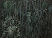 States of Mind III; Those Who Stay, 1911, Museum of Modern Art, New York