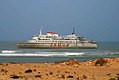 The ferry Assalama wrecked off of Tarfaya, Morocco