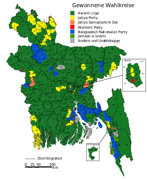 Wahlergebnisse in den Wahlkreisen