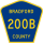 County Road 200B marker