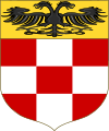 Wappen der Pallavicini aus der Lombardei. Der Reichsadler symbolisierte die Reichsunmittelbarkeit dieser Linie.