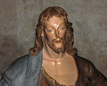 Head of Christ, by Aleijadinho, in Congonhas, Brazil