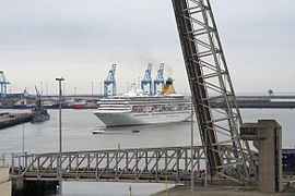Kreuzfahrtschiff Artemis im Hafen von Zeebrugge