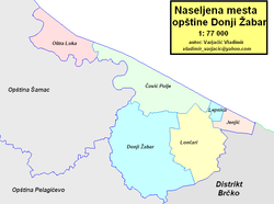 Location of Donji Žabar