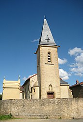 The church in Roncourt