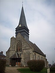 The church Saint-Lucien in Hacqueville