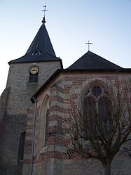 The church of Saint-André, in Nouzilly