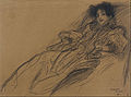 Klimt: Junge Frau im Fauteuil (1896)