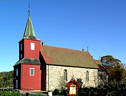 View of the local Hedrum Church