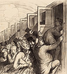 The Trains of Pleasure, published in Le Charivari (1864), lithograph