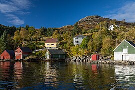 Houses in Husevåg at Husevågøy