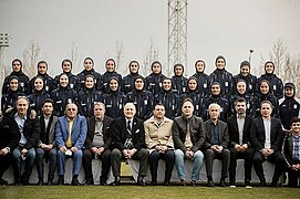 Iran women's team before the 2022 AFC Women's Asian Cup