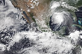Satellite image of the eastern Pacific, Central America, and Western Atlantic