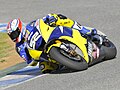 James Toseland, riding the Yamaha Tech 3 at the 2008 tests in Jerez, Spain.