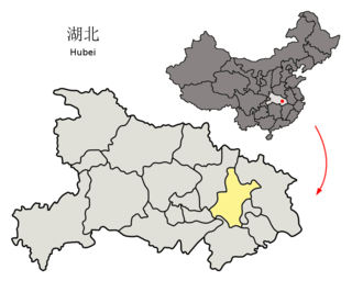 Lage von Wuhan in der Volksrepublik China bzw. der Provinz Hubei