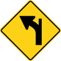 W1-10bL Intersection in curve (left)