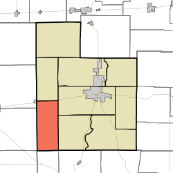 Location of Orange Township in Fayette County