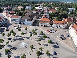View over Neustrelitz market