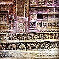massive and detailed terracotta work at the govinda mandir of puthia, rajshahi