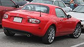 Mazda MX-5 circa 2007, with polycarbonate hardtop[65]