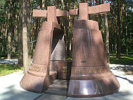 "Silent bell" memorial for the Lithuanian partisans