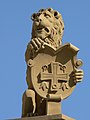 Altes Wappen der Stadt Neckarsulm am Löwenbrunnen