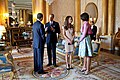 President Barack Obama and First Lady Michelle Obama with Prince William, Duke of Cambridge and Catherine, Duchess of Cambridge at Buckingham Palace, 2011