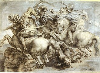 Peter Paul Rubens's copy of Da Vinci's The Battle of Anghiari Cartoon[8]