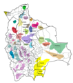 Image 19Map showing the area of indigenous peoples in Bolivia (from List of cities and largest towns in Bolivia)