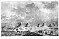 Pyramids of Nuri in 1821