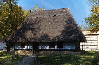 House from Dumbrăveni, Suceava County, now in the Dimitrie Gusti National Village Museum, unknown architect, 19th century