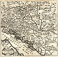Map from 1661, in which name Rascia is located in Banat and Srem