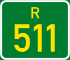 Regional route R511 shield