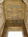 A painted ceiling of Nekhbet at Ramesses III's mortuary temple at Medinet Habu.