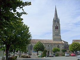 The church in Saint-Ciers-sur-Gironde