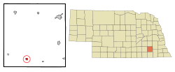 Location of Western, Nebraska