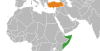 Location map for Somalia and Turkey.