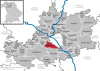 Lage der Gemeinde Stegaurach im Landkreis Bamberg